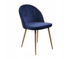 Bm Design DENWER VELVET kėdė, tamsiai mėlyno aksomo, apmušta
