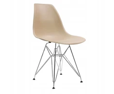 Bm Design DSR Milano kėdė, smėlio spalvos, metalinė koja