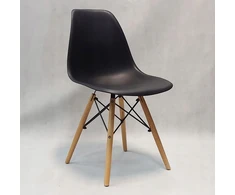 Bm Design DSW Milano kėdė, juoda skandinaviško medžio koja