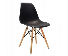 Bm Design DSW Milano kėdė, juoda skandinaviško medžio koja