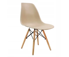 Bm Design DSW Milano kėdė, smėlio spalvos skandinaviškos medienos koja