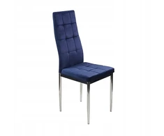 Bm Design MONAKO VELVET kėdė, tamsiai mėlyna, apmušta aksomu