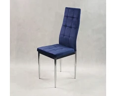 Bm Design MONAKO VELVET kėdė, tamsiai mėlyna, apmušta aksomu