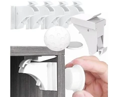 Bntrade 5x MAGNETINĖ SPINTŲ APSAUGA, STALČIŲ APSAUGA, BALDŲ SPYNĖLIAI