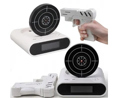 Bntrade BUDZIK SNAJPERA ZEGAR BUDZIK DLA DZIECI BUDZIK PISTOLET ZEGAR ELEKTRONICZNY