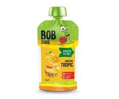 Bob Snail FRUIT MOUSSE kokteilis TROPIC bananų-ananasų-mango 120 g | Užkandis