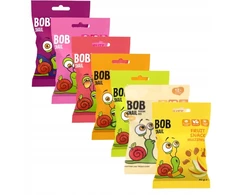BOB SNAIL owocowe ŻELKI mix SMAKÓW 7 x 40g