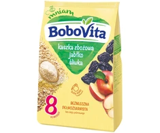 BOBOVITA BE PIENO GRŪDŲ GRUPĖS, OBUOLIŲ, SLYVŲ NUO 8 MĖNESIŲ VIRŠ 180g