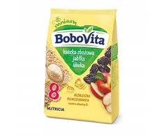 BOBOVITA BE PIENO GRŪDŲ GRUPĖS, OBUOLIŲ, SLYVŲ NUO 8 MĖNESIŲ VIRŠ 180g