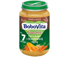 Bobovita Bobovit 7m+ Kaszotto vakarienė! Bulguras su lęšiais ir moliūgu 190 g