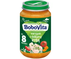 Bobovita Daržovės su švelnia ŽUVIES vakariene po 8 mėnesių 190g