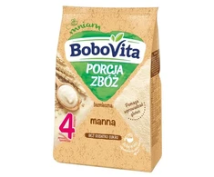 BoboVita Grūdų porcija, be pieno košė, manų kruopos, 4 m, 170 g