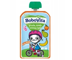 BoboVita Kriaušių, abrikosų, bananų putėsiai KICIA KOCIA po 6 mėnesių 100 g