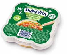 BoboVita makaronų žvaigždės su kumpiu 250 g