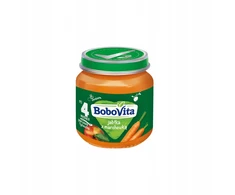 BoboVita Obuoliai su morkomis po 4 mėnesio 125g