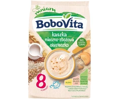 BOBOVITA PIENINIAI IR GRŪDŲ SAUSAINIAI PO 8 MĖNESIŲ 210g