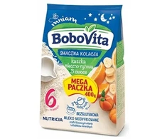 BOBOVITA PIENO IR RYŽIŲ LAIKOTARPIS 3 vaisiai 400g