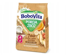 BoboVita Porcja Zbóż pieno grūdų-sorų vaisių košė, po 8 mėn.