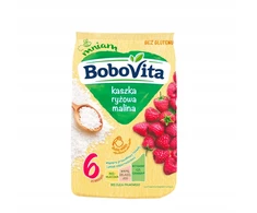 BOBOVITA RICE GREATS avietės 270g, po 6 mėn