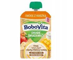 BoboVita Vaisiai su koše mango bananų jogurtas po 8 mėnesių 100g
