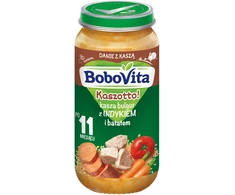 BoboVita vakarienė kaszotto bulgur su kalakutiena ir saldžiųjų bulvių nuo 11 mėn. 250 g