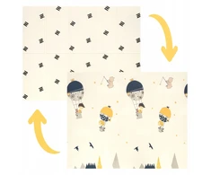 Bocioland PUTOLŲ KILIMAS Vaikams 150×180 neslystantis, skirtas šliaužioti FUN THICK