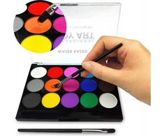 Body Art VEIDŲ DAŽYMO DAŽŲ RINKINYS VAIKAMS PLAUbiamiems DAŽAI
