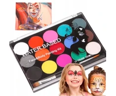 Body Art VEIDŲ DAŽYMO DAŽŲ RINKINYS VAIKAMS PLAUbiamiems DAŽAI
