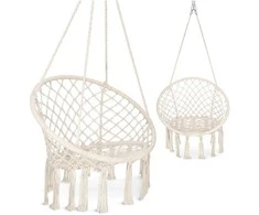 BOHO smėlio spalvos sodo sūpynės