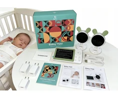 Boifun Baby Monitorius 2 LCD kameros 4,3 colio dvipusis ryšys 144 val. budėjimo režimas
