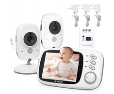 Boifun Mobili auklė 2 KAMERA NA ŻYWO LCD 3.2" dla mamy, dla osób starszych