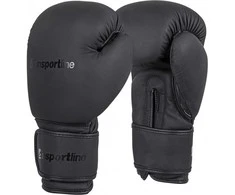 Bokso pirštinės inSPORTline Kuero - Juodas 8 oz