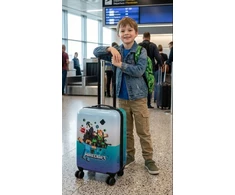 Bolan Home Vaikų rankiniam bagažui skirtas Minecraft lagaminas ant ratų