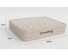 Boste Didelis 2 asmenų pripučiamas čiužinys 200x150x40 + bevielis pompa + LED lempa