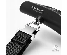 Botc HOOK TRAVEL BAGAŽO svarstyklės, TURISTAS, ORO UOSTAS, RANKINIS LCD, IKI 50KG