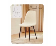 BOUCLE BEIGE MINŠTA SVETAINĖS KĖDĖ