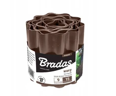 BRADAS banguotas vejos apvadas rudas 9m x 15cm