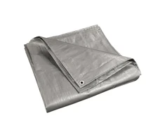 Brezentas 120 g sidabro spalvos, storas, tvirtas, 4x4, atsparus šalčiui, vandeniui, UV+++