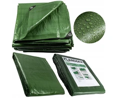 Brezentas 120 g žalias storas 10x12 atsparus šalčiui vandeniui UV+++