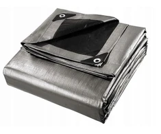 Brezentas 5x6 STORAS sidabrinė/juoda 260 g atsparus šalčiui, atsparus vandeniui, UV+++