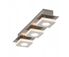 Brilliant Lampa sufitowa LED Transit aliuminio sidabrinė