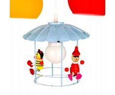 Brillo ŻYRANDOL KARUZELA DLA DZIECI KOLOR 3xE27 LAMPA WISZACA DLA DZIECKA color
