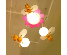 Brillo ŻYRANDOL PSZCZÓŁKI 3xE27 + LED LAMPA DLA DZIECKA POKÓJ DZIECIĘCY