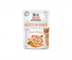 Brit Care Fillets in Gravy Choice vištiena NAUJIENA 85 g