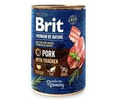 Brit Premium by Nature konservai šunims Pork with Trachea 800g