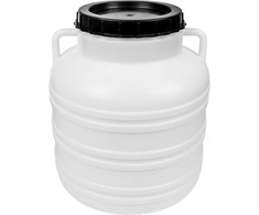 Browin Plastikinė statinė su dangčiu ir rankenomis Biowin 30L baltas