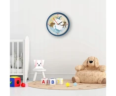Bruni Laikrodis ścienny Dinozaur do pokoju dziecięcego cichy 29 cm