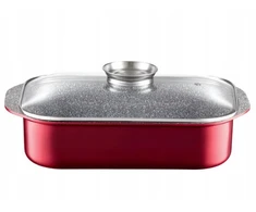 BRYTFANNA Metallic Raudonas 6,5L + POT dozatorius virtuvės dovanai, dangtelis
