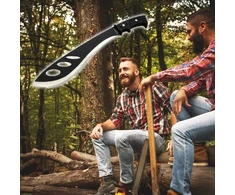 Bsh Adventure BSH KUKRI MACHETE 42,5 cm MEDŽIOKLĖ FINKA TOURIST BAYONET + dangtelis