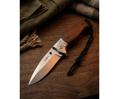 BSH ADVENTURE GALINGAS DIDELIS SULANKSTAMAS MEDŽIOKLĖS PEILIS 27,5 CM NERŪDIJANČIO PLIENO 440 BSH N068